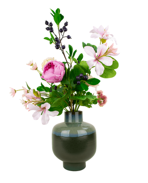 Silk artificial flowers bouquet touch of cloudlight