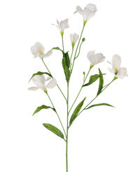Artificial flower Azalea Real Touch White 80cm