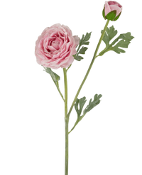 Artificial Flower Ranonkel Real Touch Pink 60cm