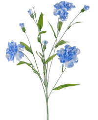 Artificial Flower Carnation Tros 70 cm Blue