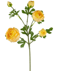 Ranonkel Artificial Branch X5 Real Touch Yellow 62cm