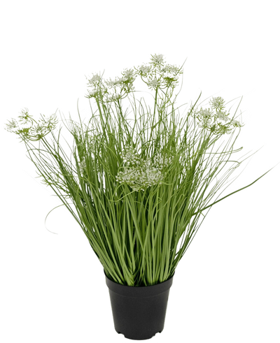 Kunstgras wortel bloemen uiengras 50 cm brandvertragend