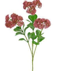 Artificial branch Sedum 56 cm pink