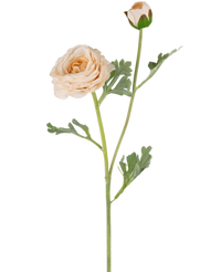 Artificial Flower Ranonkel Real Touch Cream 60cm