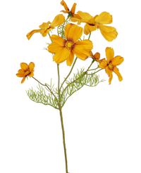 Artificial flower Cosmos 74 cm Orange