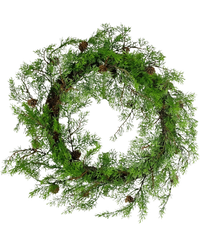 Artificial Wreath Grenen 60cm Green