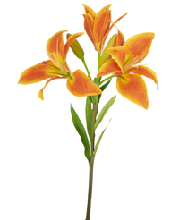 Artificial flower Asian lily 66 cm orange