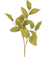 The Artificial Branch apple leaf 70 cm has several green, veined silk leaves on thin stems, against a plain, light background.