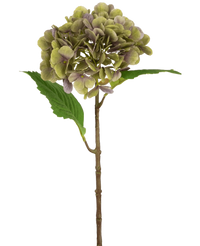 Artificial Hortensia Deluxe 55 cm Green/Purple
