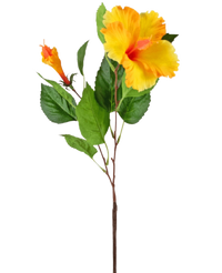 Artificial Flower Hibiscus 64 cm Yellow