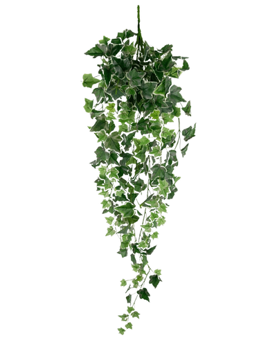 The Artificial Ivy 70 cm green/white is a hanging artificial ivy plant with lush green and white cascading leaves on long stems, against a plain white background.
