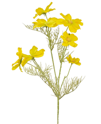 Artificial flower Cosmos 74 cm yellow