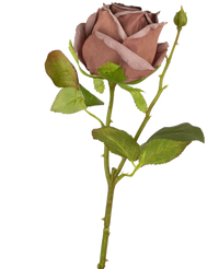 Artificial Rose Deluxe 45 cm dried purple