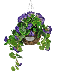 Artificial Begonia Purple in Mand UV-resistant 70cm