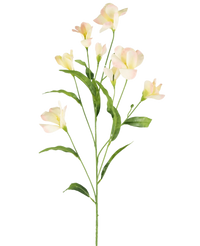 Artificial Rhododendron Azalea Real Touch Cream/Pink 80cm