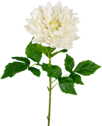 Artificial Georgine Real Touch White 70cm