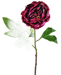 Artificial Flower Peony 61 cm Aubergine
