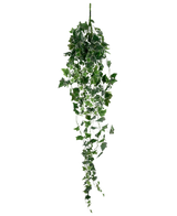 The Artificial Ivy 130 cm green/white is a hanging artificial ivy plant with long, trailing green leaves and white edges, depicted against a plain white background.