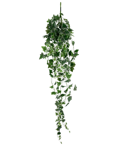 The Artificial Ivy 130 cm green/white is a hanging artificial ivy plant with long, trailing green leaves and white edges, depicted against a plain white background.