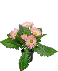 Artificial plant Gerbera 28 cm pink