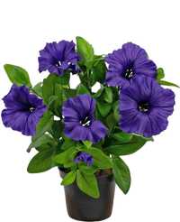 Artificial Flower Petunia Plant 25 cm Purple