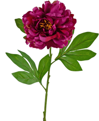 Artificial Flower Peony 77 CM Purple
