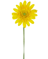 Artificial Flower Gerbera 53 cm Yellow