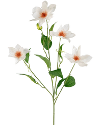 Artificial Clematis Real Touch White 88 cm